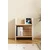 Hanah Home polica za knjige Derga2, 44 cm, hrast Sonoma / bela