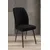 Hanah Home set trpezarijskih stolica Platinum 8 kom, crna tkanina Jerry, braon metalne noge