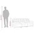 Vidaxl Trosed krem 210 cm blago