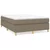 vidaXL Box spring postelja z vzmetnico taupe 140x200 cm blago