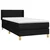 Vidaxl Box spring postelja z vzmetnico črna 90x200 cm blago