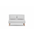 ATELIER DEL SOFA Dvosed Folde 2 Seater Teddy Fabric Cream