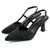 Mona shoes Ženske sandale na štiklu, Crne