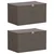 Kutija za spremanje 2 pcs Siva 60 x 43 x 35 cm Netkana tkanina