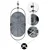 Wallity Zidni sat Sntr, 77x29 cm, Sivi