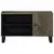TV ormarić crni 80x33x46 cm od masivnog drva manga