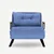 Atelier del Sofa Fotelja Sando 175x60?cm Plava