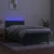 Vidaxl Box spring postelja z vzmetnico LED tem. zelena 80x200 cm žamet