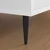 Noge namještaja 2 pcs Crna O 40 x 98 mm Željezo