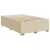 Vidaxl Box spring postelja z vzmetnico krem 120x190 cm blago