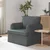Vidaxl Kavč Temno siva 84 x 80 x 85 cm blago