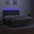 Vidaxl Box spring postelja z vzmetnico LED temno siva 180x200 cm blago