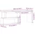 Stol Crni hrast 200 x 50 x 76 cm Konstruirano drvo