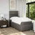 Vidaxl Box spring postelja z vzmetnico taupe 80x200 cm blago