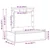 Vidaxl Toaletna mizica Rjava 83 x 40 x 70 cm Konstruiran les