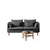 Atelier del Sofa Trosed Flexy, 195 x 100 x 75 cm, Antracit