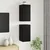 TV Kabinet za Zid Zidne 2 pcs Crni hrast 30,5 x 30 x 60 cm