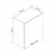 Hanah Home kuhinjski element Minar 8016, 60 cm, beli
