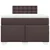 vidaXL vidaXL Box spring postelja z vzmetnico temno rjava 120x190 cm blago, (21305081)