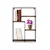 Hanah Home Lotus 1 Zidna polica, Braon-crna