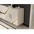 Hanah Home Konzola Fuga KB150, 150x75x35 cm, Belo-zlatne boje