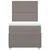 Vidaxl Box spring postelja z vzmetnico taupe 90x200 cm blago