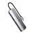 9 u 1 USB-C na HDMI/USB-C/USB x2/RJ45/SD/TF/TRRS/3,5mm - Sivi