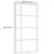 Klizna vrata od stakla ESG i aluminija 102,5 x 205 cm bijela
