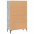 Visoka komoda boja betona 69,5 x 31 x 115 cm konstruirano drvo