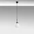 Opviq Luster Orbital-15-14001, 15x15x115cm, IP20, Belo-crni