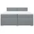 Vidaxl Box spring postelja z vzmetnico svetlo siva 200x200 cm blago