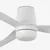 FARO 33828WT1S- LED prigušiva ventilator PUNT TUB M 18W/230V CCT prečnika 132 cm bela WT + daljinski upravljač