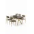 Hanah Home Trpezarijski set, 5 komada, Bež