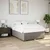 Vidaxl Posteljni okvir brez vzmetnice taupe 140x190 cm blago