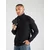 JACK & JONES Pulover JJEBASIC pegasto siva/črna