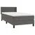 Vidaxl Box spring postelja z vzmetnico temno siva 80x200 cm žamet