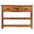 Komoda s 3 ladice 110 x 30 x 80 cm od masivnog drva