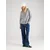 VERO MODA Bluza BUMPY, modra, bela