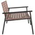 Vidaxl Vrtni Stol Rjava 110,5 x 79 x 75,5 cm poli ratan