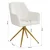 Homestyle4U Jedilna miza in stol set, 160.5x90.5x76.5 cm, bež in rjava