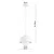 BRILAGI - Luster na kablu COSMO 1xE27/60W/230V prečnik 18 cm bela/zlatna