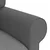 Vidaxl Kavč Temno siva 215 x 82 x 80 cm blago