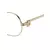 Cartier-tiny round shaped glasses-unisex-Gold