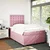 Vidaxl Box spring postelja z vzmetnico roza 120x190 cm žamet
