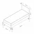 Hanah Home Ram za krevet Rise, 120x122x200 cm, Tamnosivi