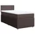 vidaXL vidaXL Box spring postelja z vzmetnico temno rjava 80x200 cm blago, (21307340)