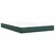 vidaXL Postelja boxspring z vzmetnico Temno zelena 140 x 200 cm Žamet