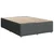 vidaXL Postelja boxspring z vzmetnico Temno siva 140 x 190 cm Blago