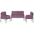 Setovi sofa 3 pcs Ljubičasta 115 x 56 x 80 cm Šperploča