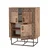 Hanah Home Komoda Quantum 93x115x36cm Bež-Crna